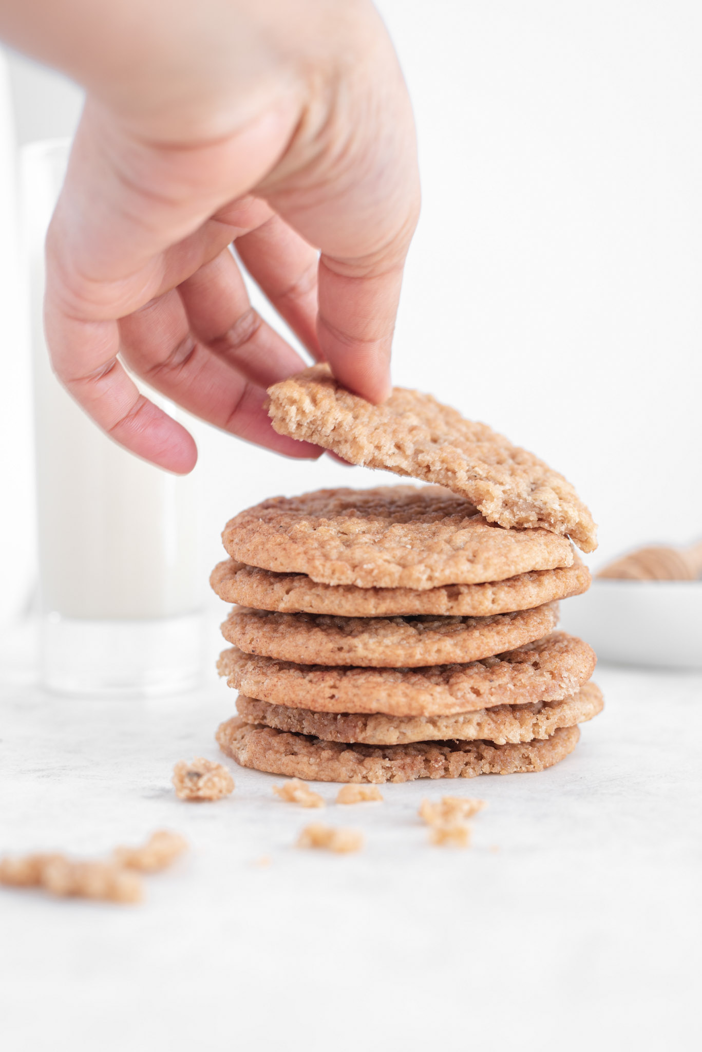 Vegan Cardamom Snickerdoodle Cookies - BeExtraVegant