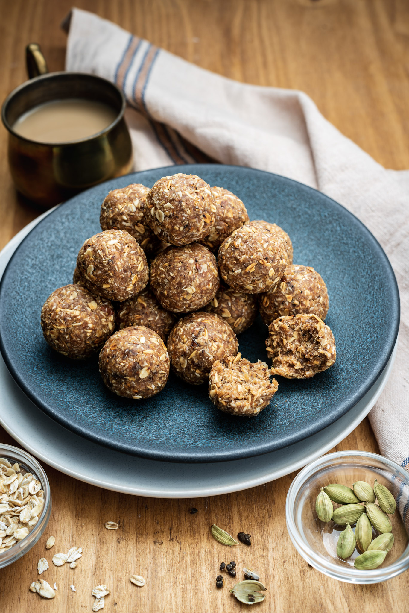A pile of healthy laddoos