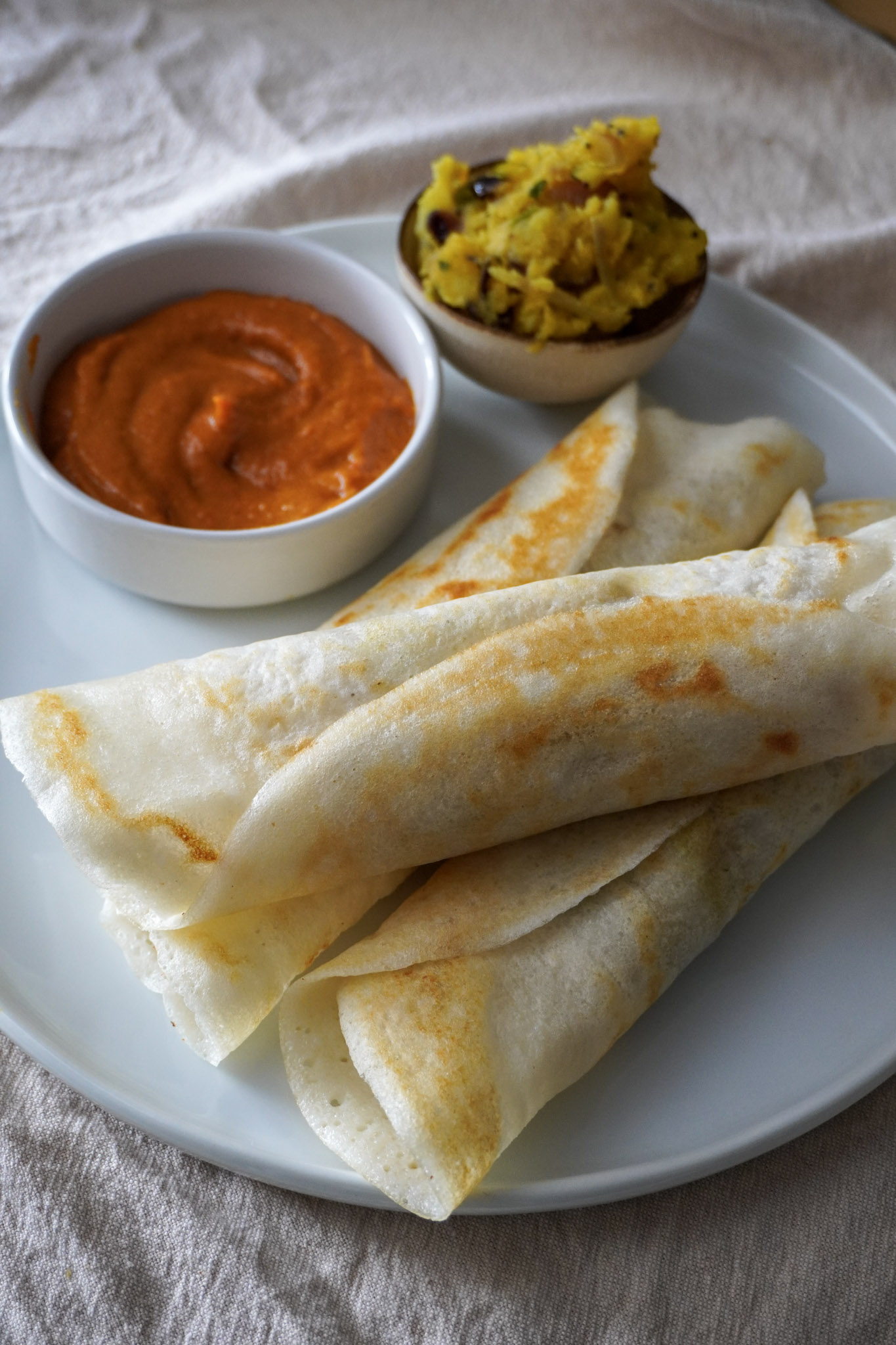 Masala Dosa Recipe - Spicy Potato Filled Dosai - BeExtraVegant